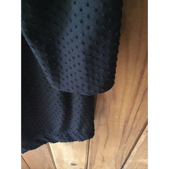 New York Laundry Black Cardigan Jacket Size XL Polka Dot Texture Open Front - Picture 5 of 7